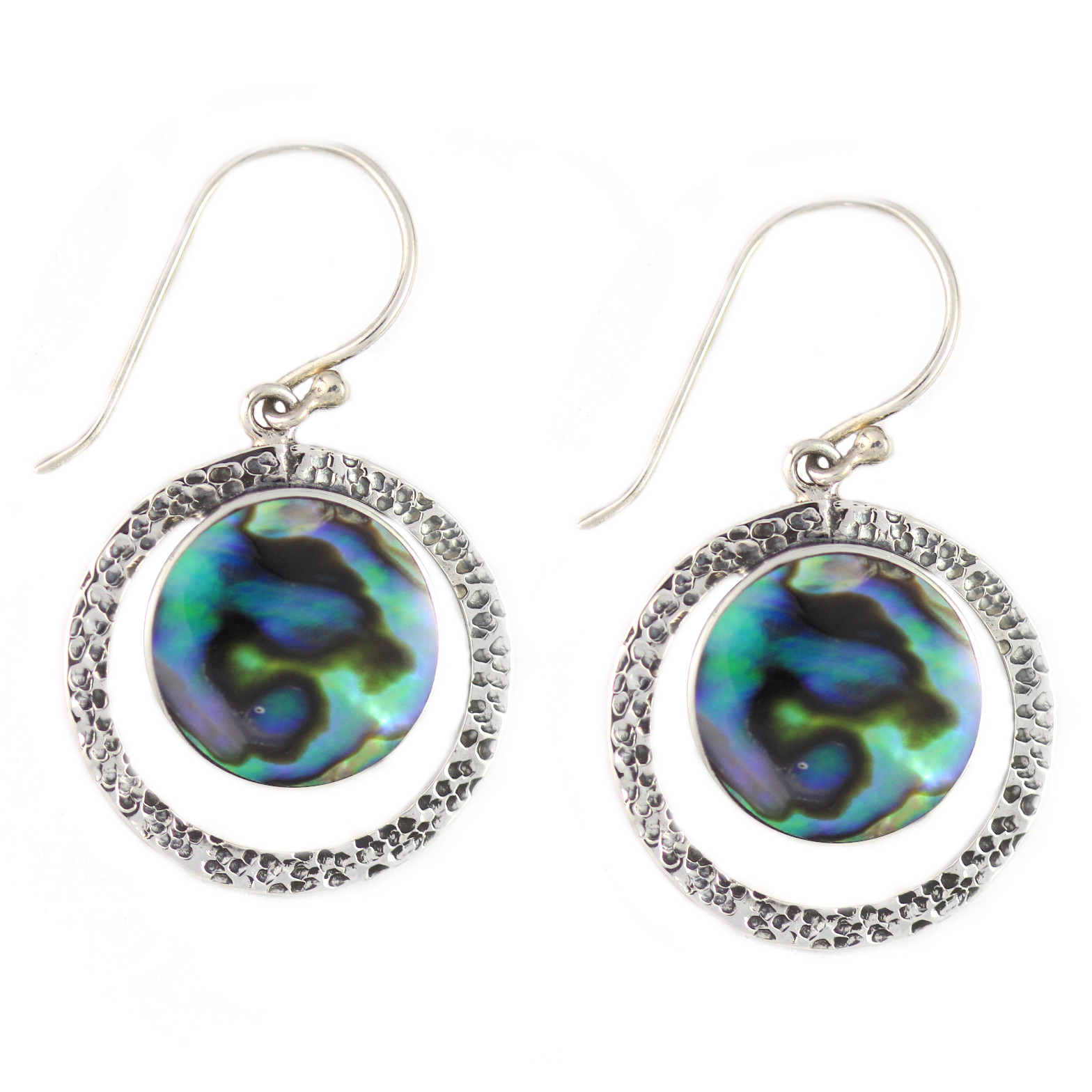 Anting Perak Abalone Hammer E1240 - Gambar 1