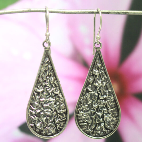 Anting Perak Panjang Bejek Tetes E907