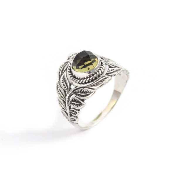 Cincin Perak Daun Permata R300