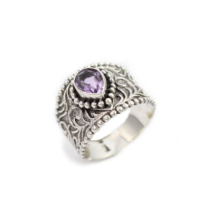 Cincin Perak Bun Jawan Permata R338 - Gambar 1