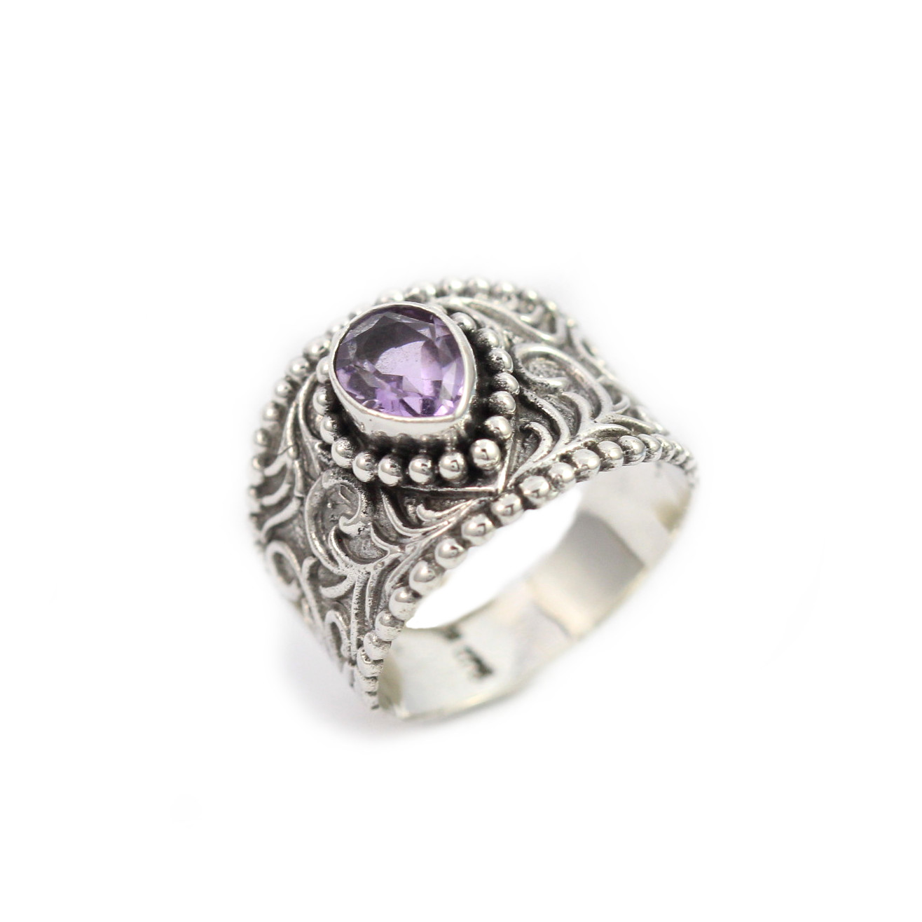 Cincin Perak Bun Jawan Permata R338 - Gambar 1