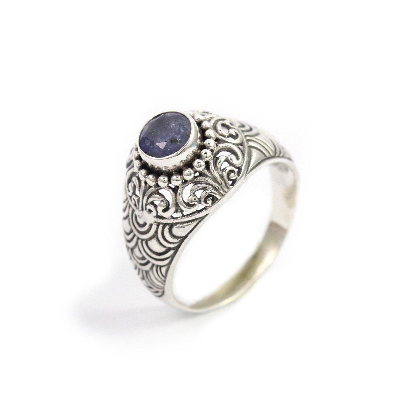 Cincin Perak Bun Jawan Permata R339 - Gambar 1