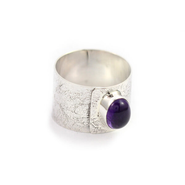 Cincin Perak Plain Permata R345