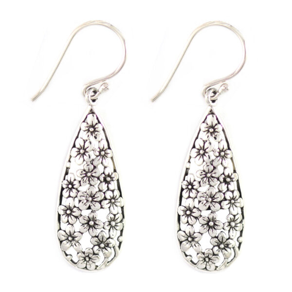 Anting Perak Tetes Bunga E1082