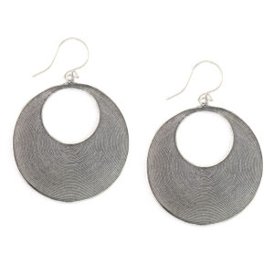 Anting Perak Kriul Bulan Sabit E1171L - Gambar 1