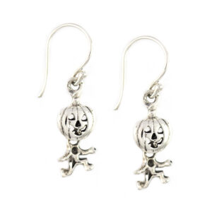Anting Perak Pumpkin Halloween E818 - Gambar 1