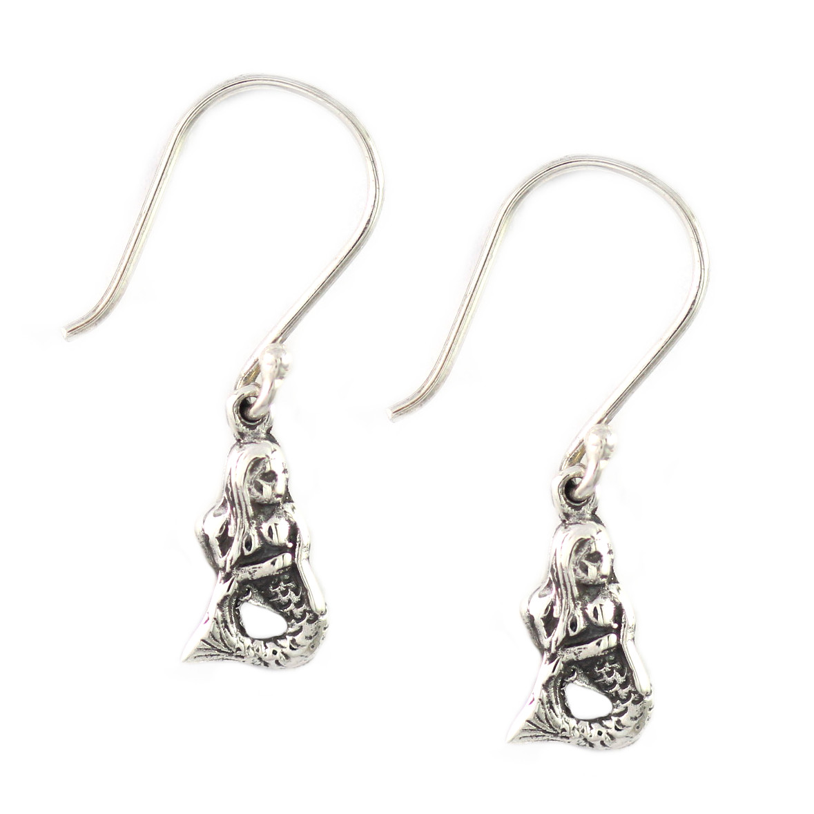 Anting Perak Putri Duyung E856 - Gambar 1