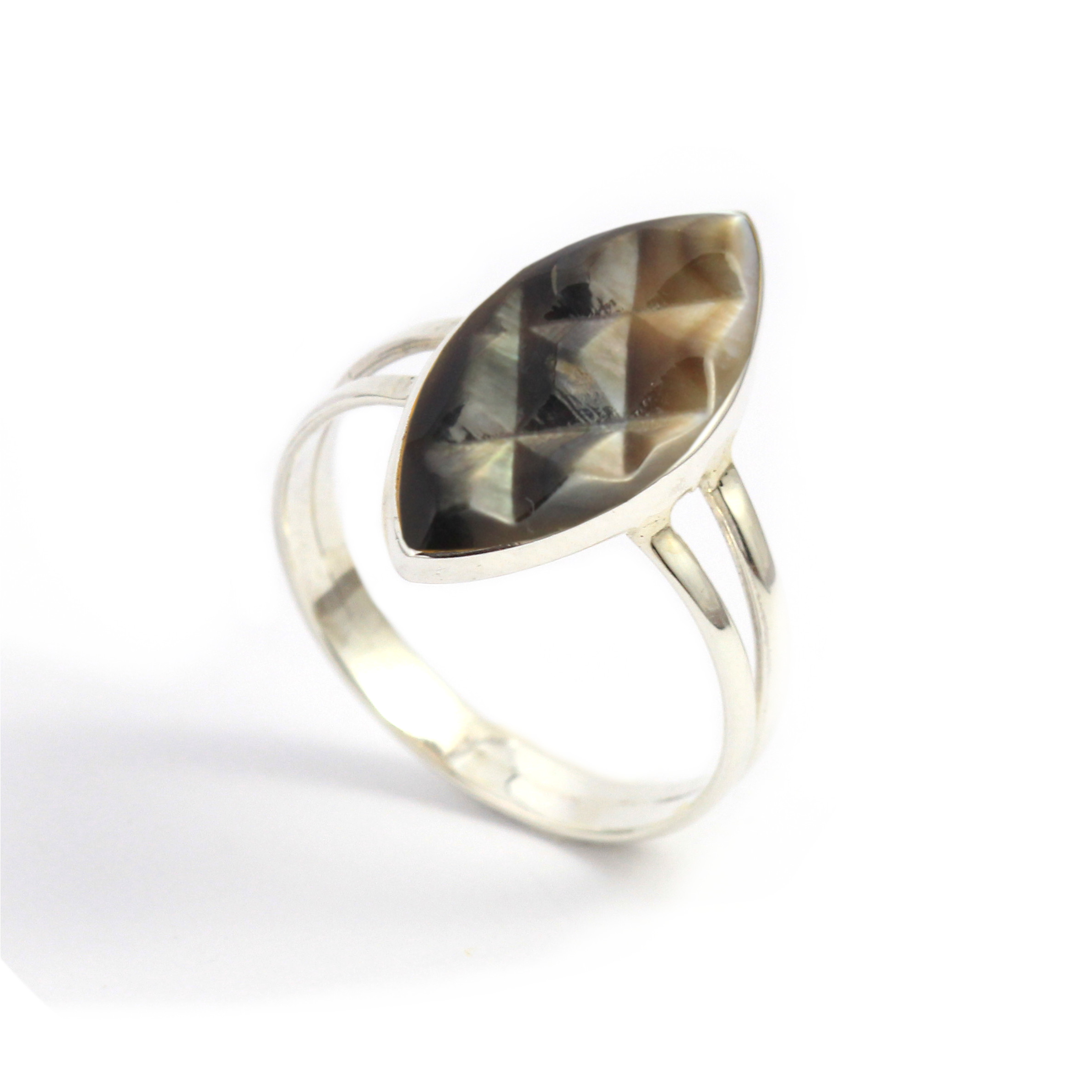 Cincin Perak Plain Shell Markis R205 - Gambar 3