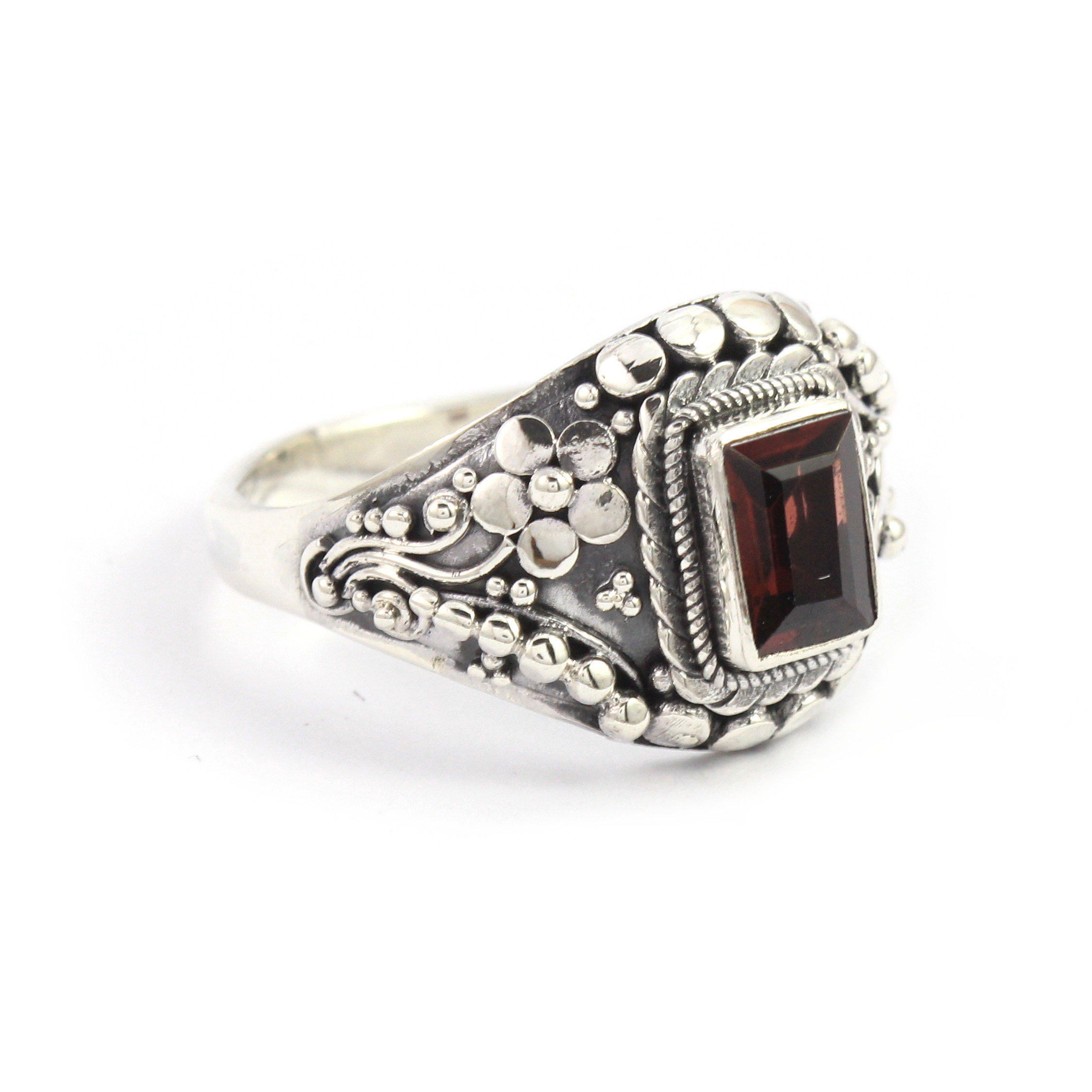 Cincin Perak Bun Bunga Armadelo R370 - Gambar 3