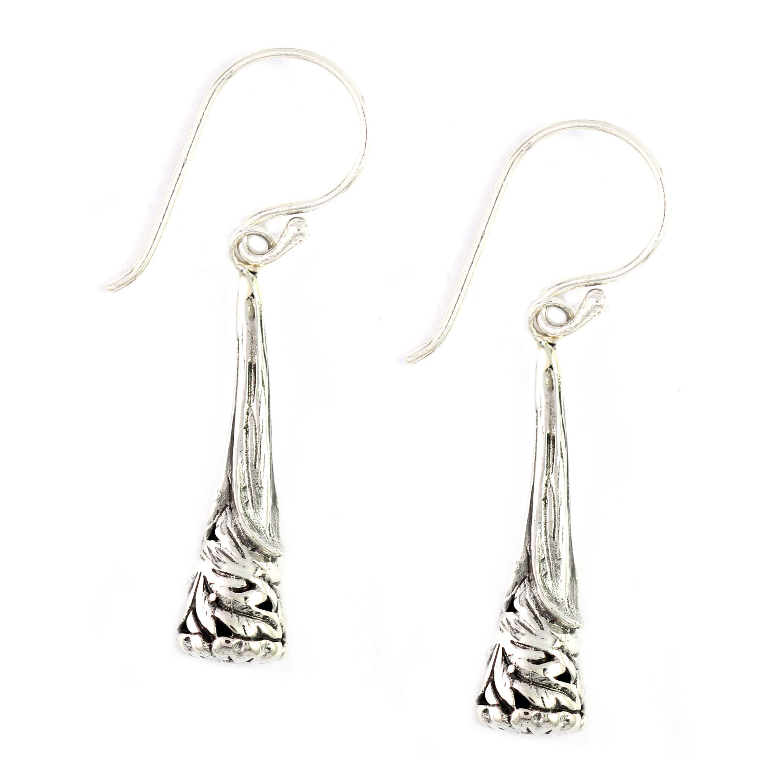 silver earring E714