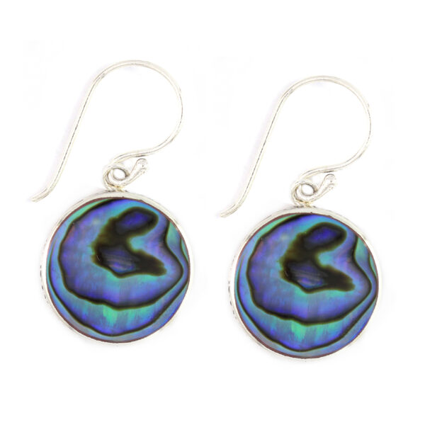 Anting Perak Kerang Bun Bulat E1099