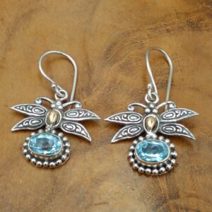Anting Perak Capung Jawan E1270 - Gambar 3