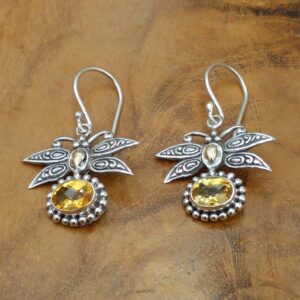 Anting Perak Capung Jawan E1270 - Gambar 4