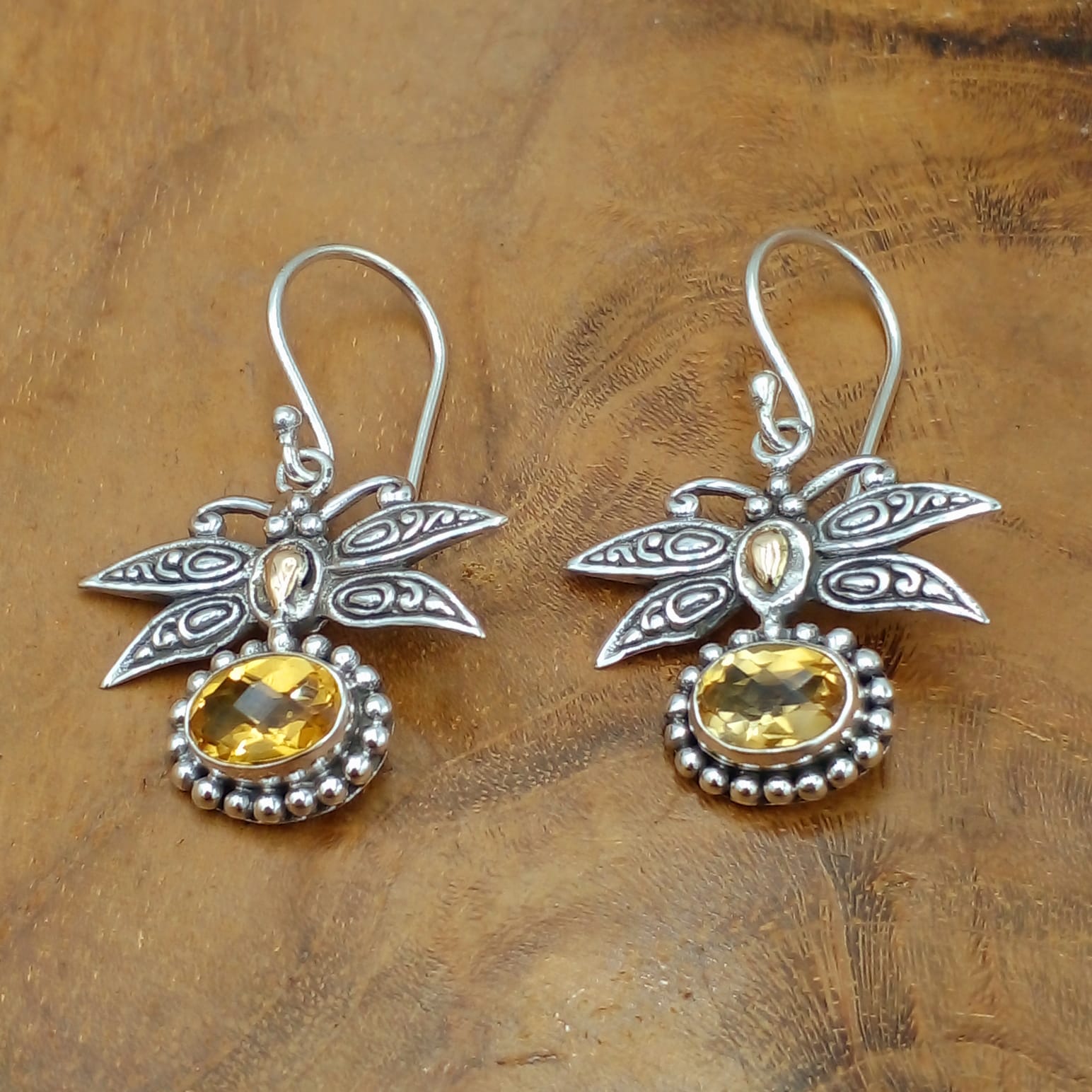 Anting Perak Capung Jawan E1270 - Gambar 4