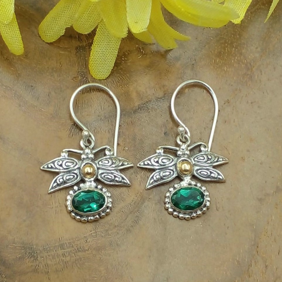 Anting Perak Capung Jawan E1270 - Gambar 6