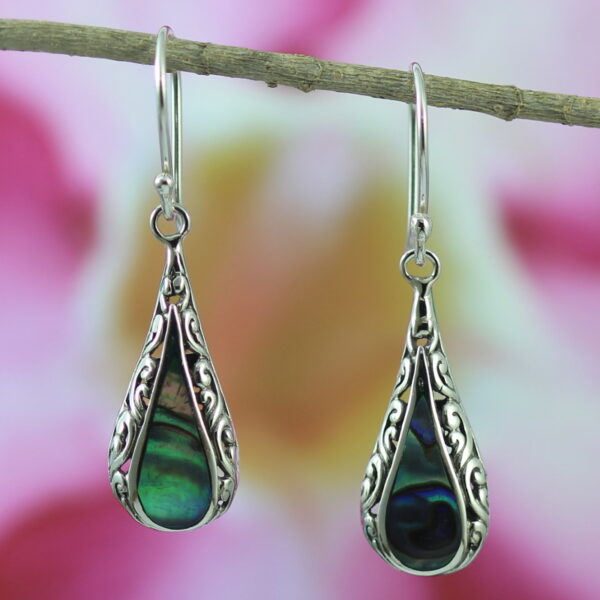 Anting Perak Coral Bun Tetes E825
