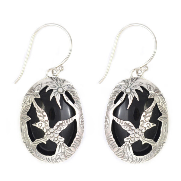 Anting Perak Tatah Rajawali E1253