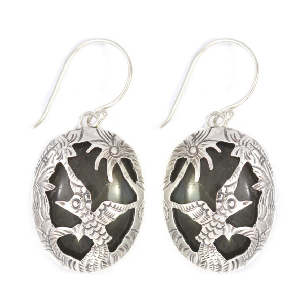 Anting Perak Tatah Rajawali E1253