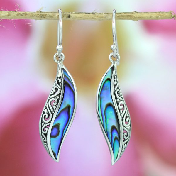 Anting Perak Abalone Bun E816