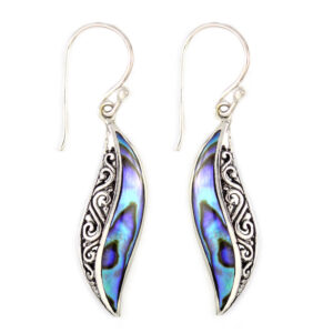 Anting Perak Abalone Bun E816