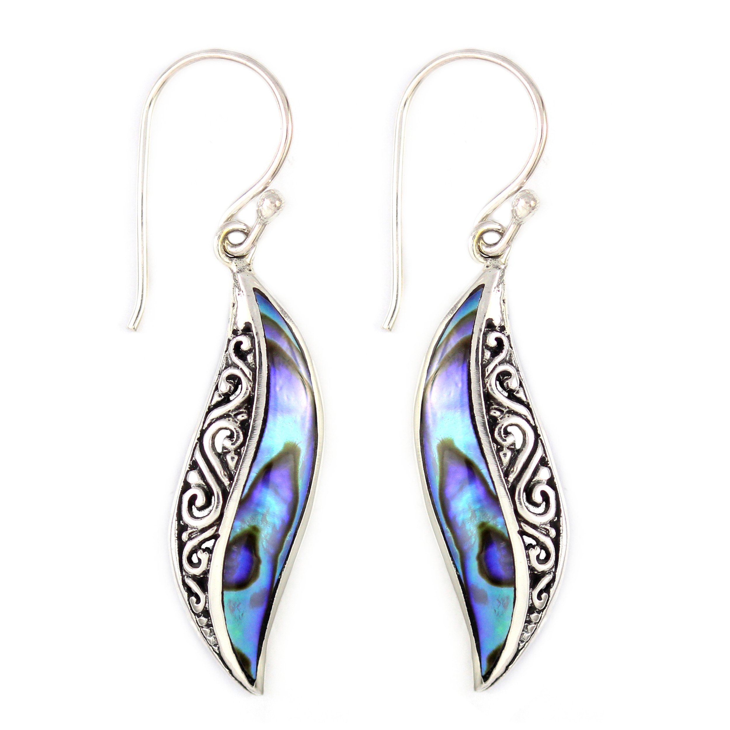Anting Perak Abalone Bun E816 - Gambar 1