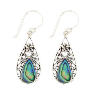 Anting Perak Bun Shell Tetes E955 - Gambar 1