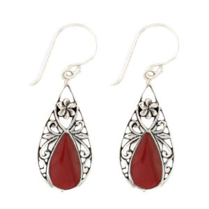Anting Perak Bun Shell Tetes E955 - Gambar 2