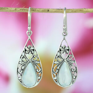 Anting Perak Bun Shell Tetes E955 - Gambar 4