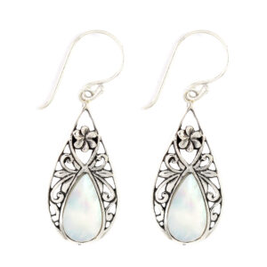 Anting Perak Bun Shell Tetes E955 - Gambar 3