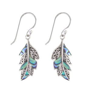 Anting Perak Daun Coral E967 - Gambar 1