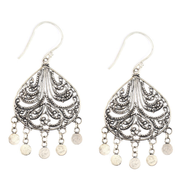 Anting Perak Kerawang Tetes Gonjer E044