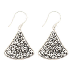 Anting Perak Bun Paye Segitiga E901 - Gambar 1