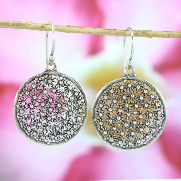 Anting Perak Bun Paye Bulat E908