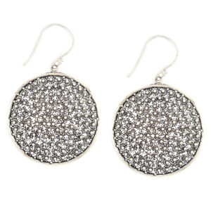 Anting Perak Bun Paye Bulat E869 - Gambar 1