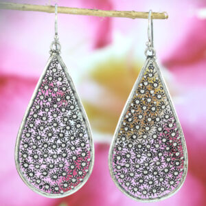 Anting Perak Bun Paye Tetes Besar E879 - Gambar 2