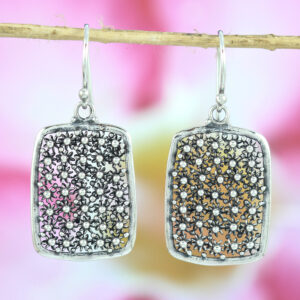 Anting Perak Bun Paye Kotak E954 - Gambar 2