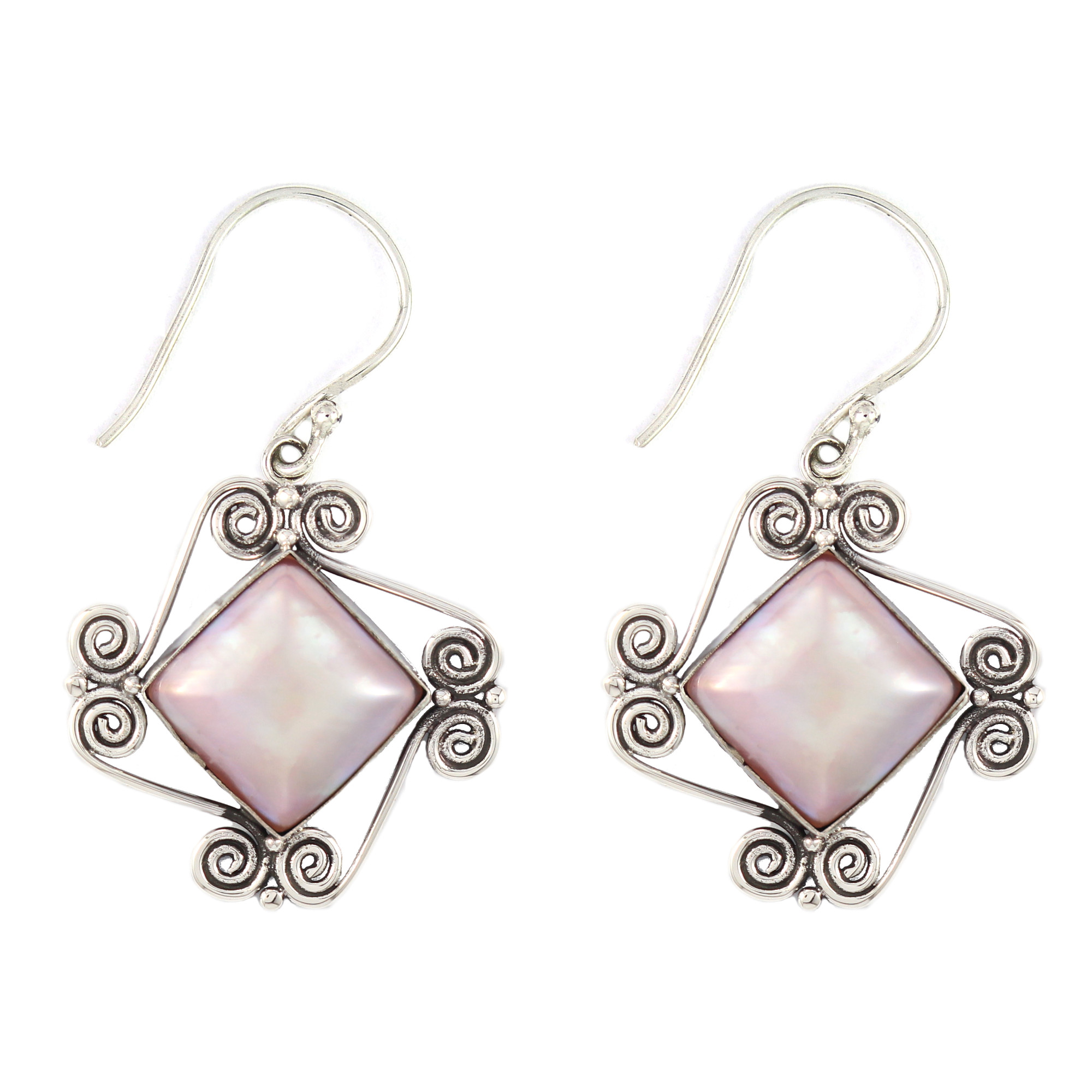 Anting Perak Mabe Spiral E065 - Gambar 1