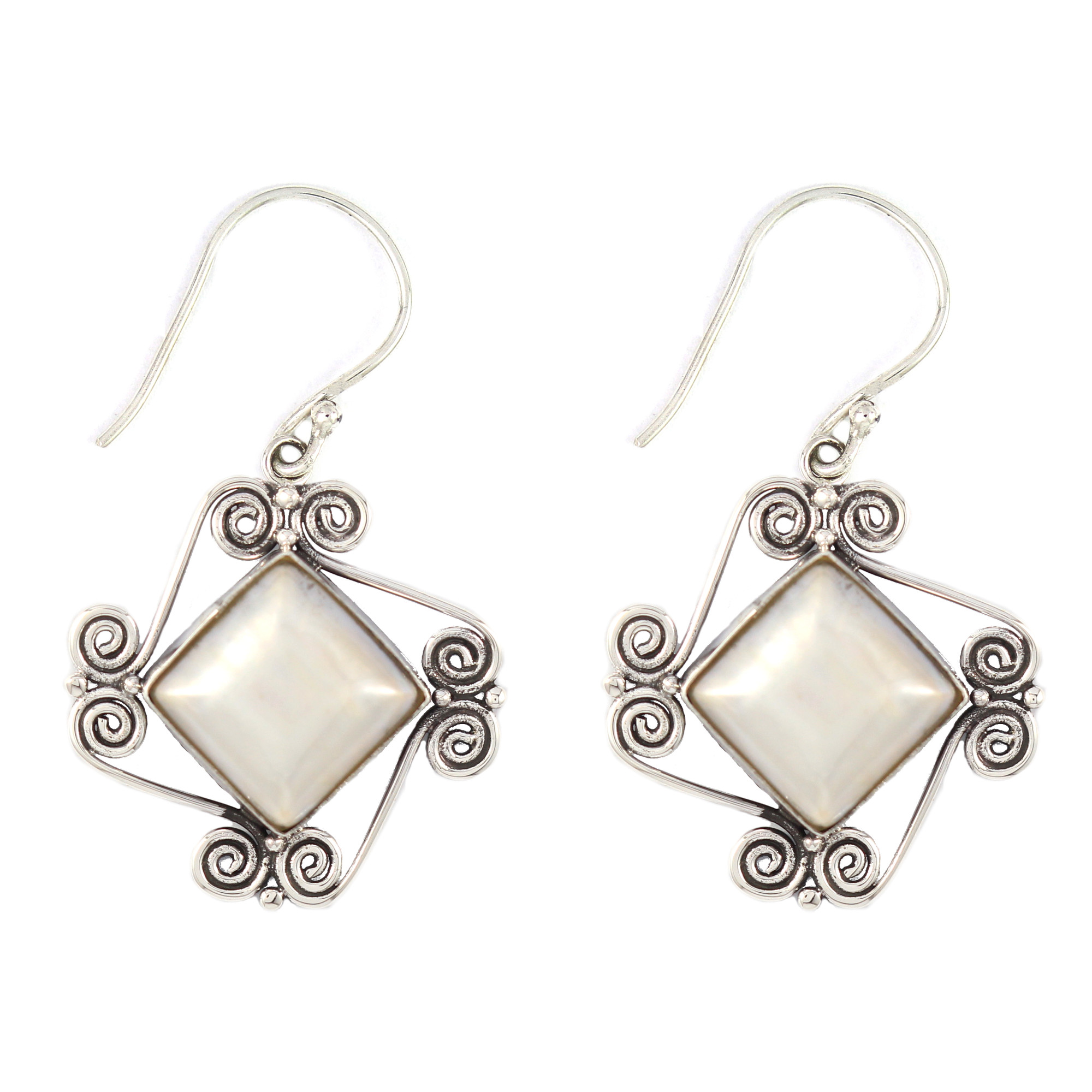Anting Perak Mabe Spiral E065 - Gambar 2