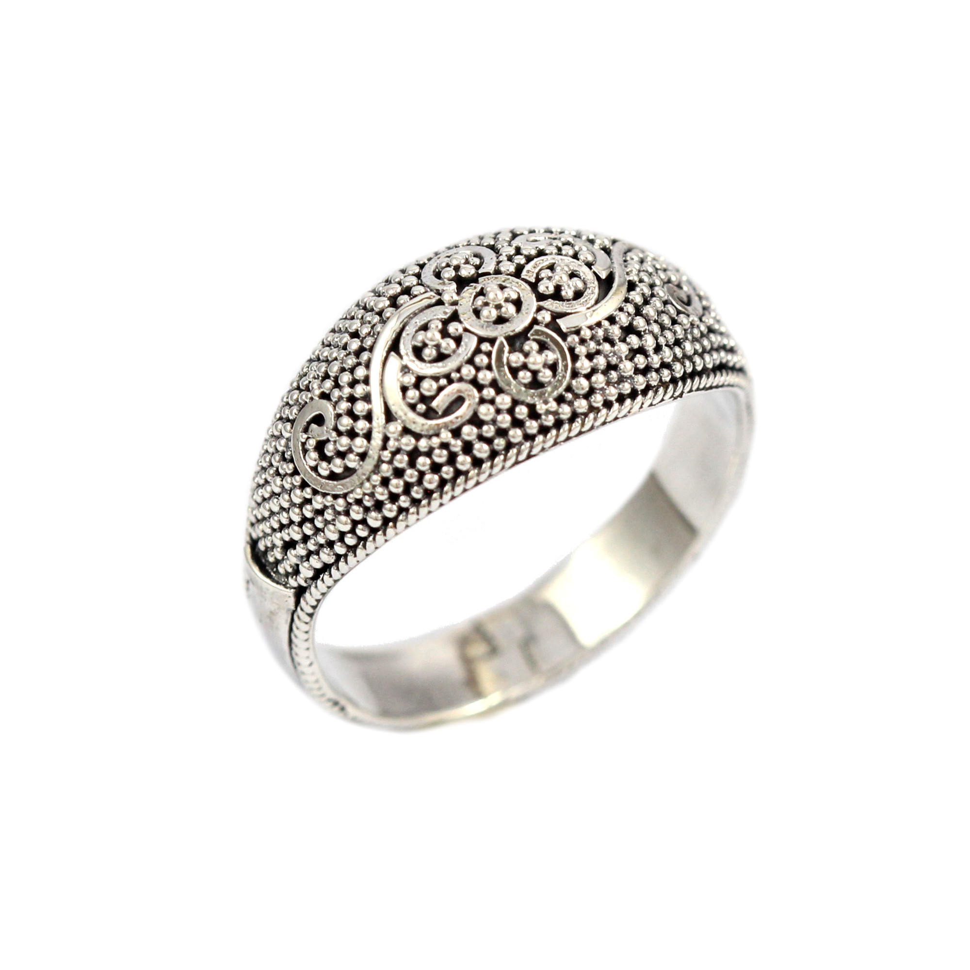 Cincin Perak Bun Jawan Tabur R360 - Gambar 1