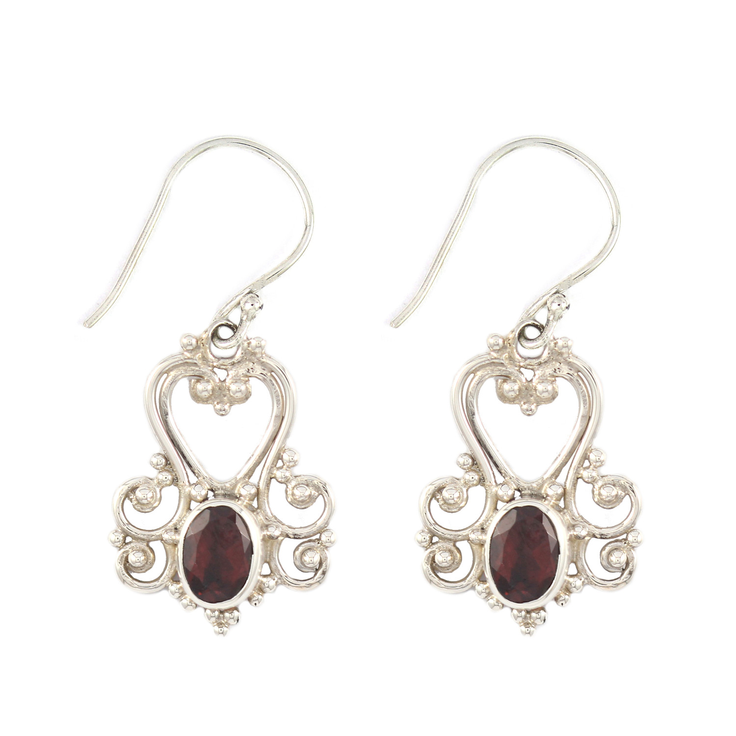 Anting Perak Bun Love Permata E374 - Gambar 1