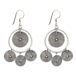 Anting Perak Kawat Gonjer E795 - Gambar 1