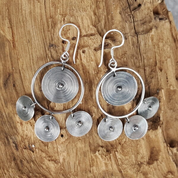 silver earring E795