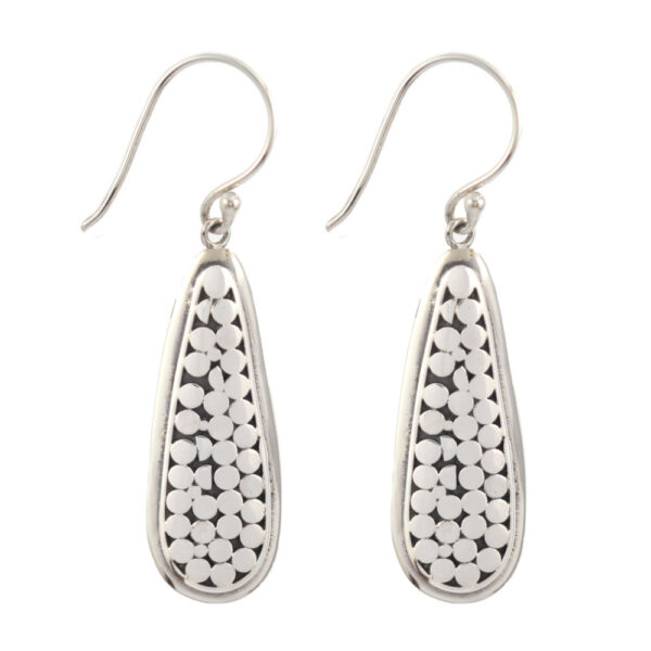 silver earring E449