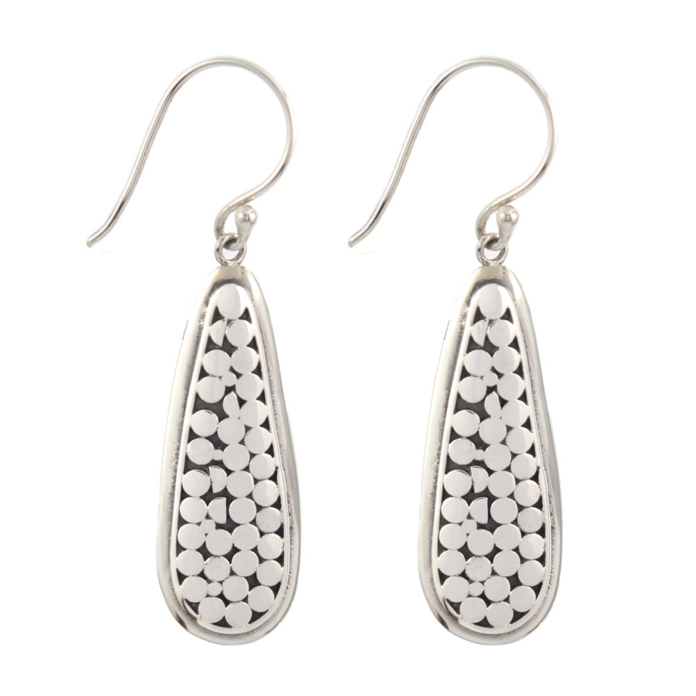 silver earring E449