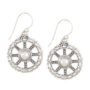silver earring E767MWT