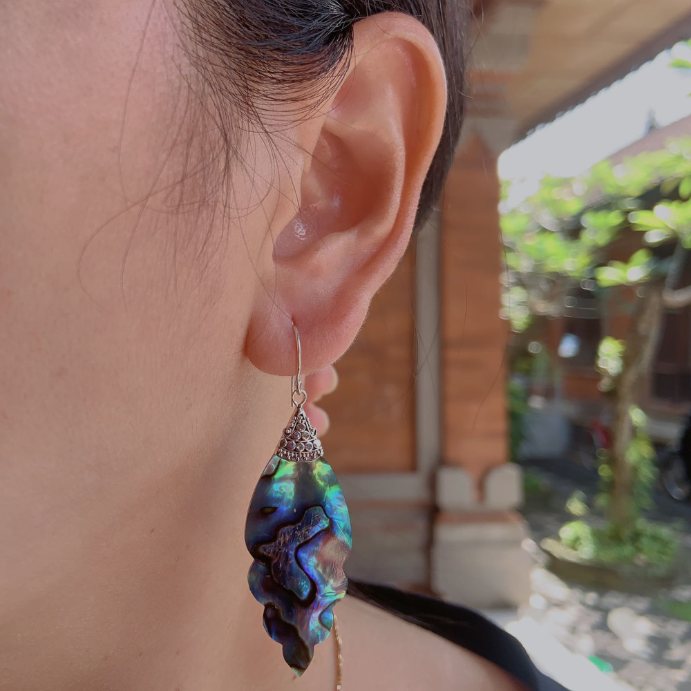 silver earring E1524ABL