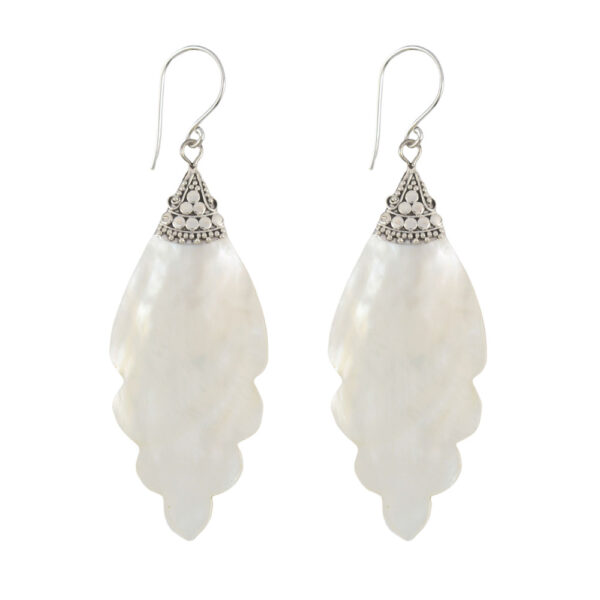 silver earring E1524MOP