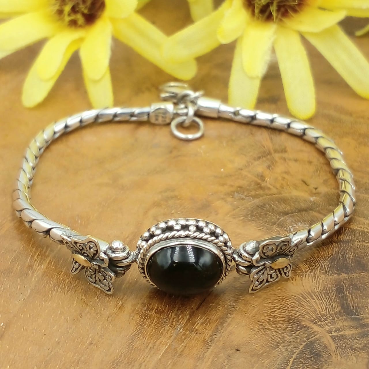 Gelang Rantai Perak Permata