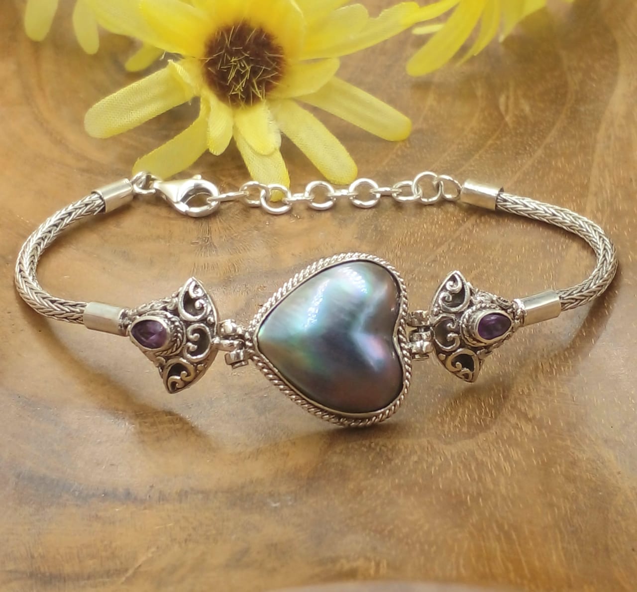 Gelang Perak Mutiara Mabe