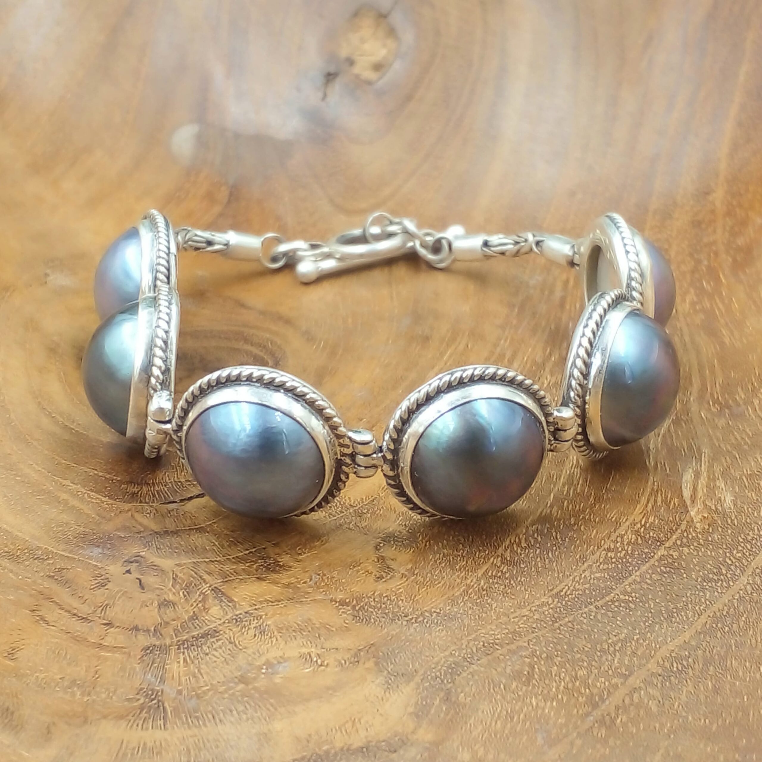 Gelang Perak Mutiara Mabe